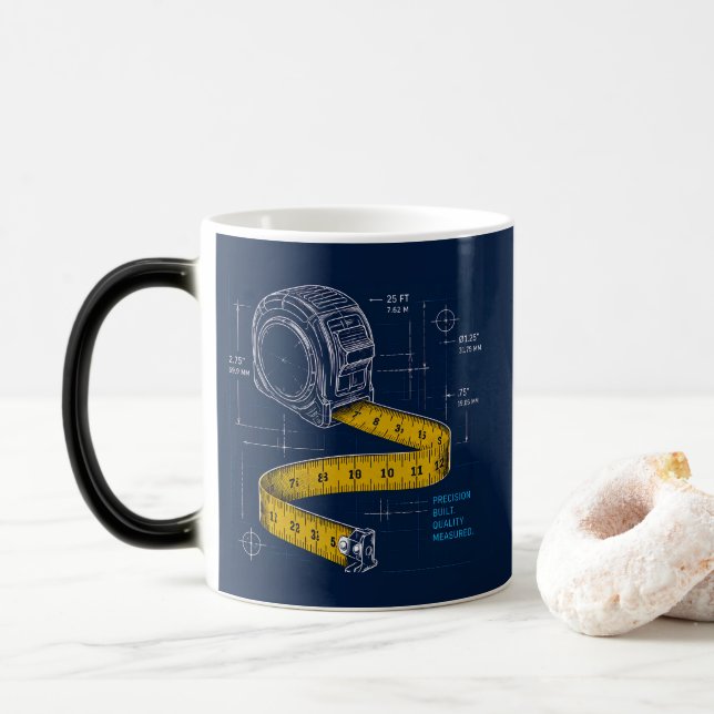 Snickare Personlig Kaffe Mugg Mät Två Gånger (Med munk)
