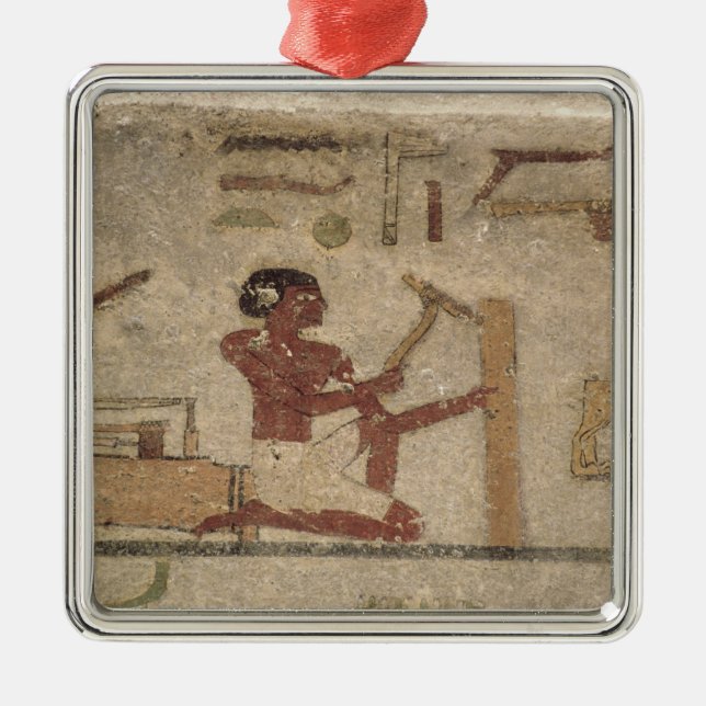 Snickare seminarium julgransprydnad metall (Framsidan)