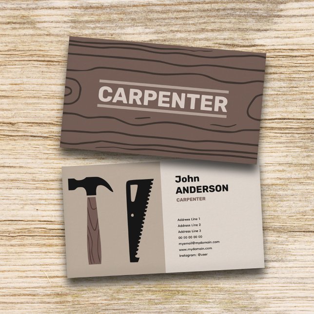 Snickare Visitkort (Carpenter Business Card)