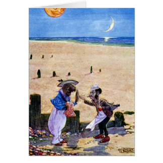 Snickaren och valrossen - Alice i underland Hälsningskort