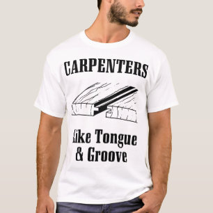 snickarenågot liknandetungan och räfflar snickar t shirt