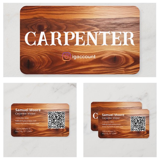 Snickarexempel Visitkort (Carpenter Sample Business Card
)