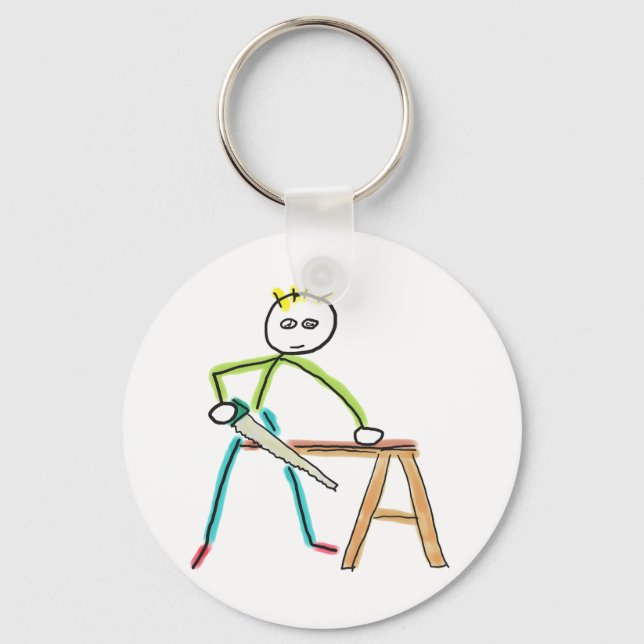 Snickarstickman Nyckelring (Framsida)