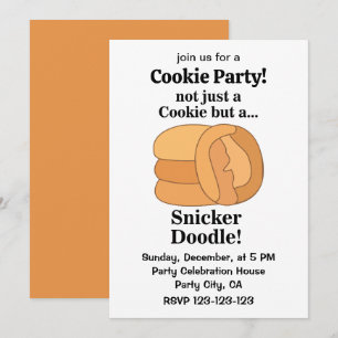 Snickerdoodle Cookie-fest Inbjudningar