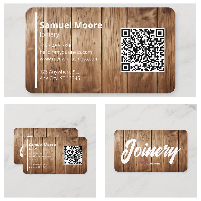 Snickeri av högsta kvalitet visitkort (Premium Joinery Business Card
)
