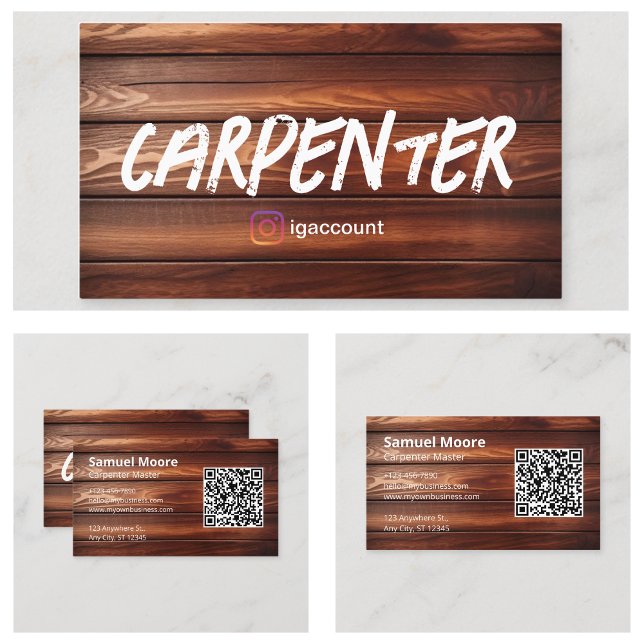 Snickeri Design Exempel Idéer Visitkort (Carpenter Design Sample Ideas Business Card
)