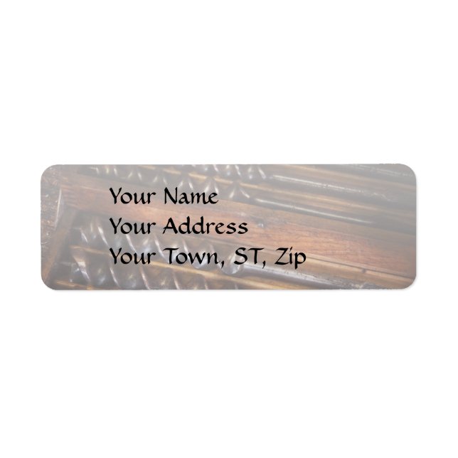 Snickeri - Verktyg - Arkimedes lilla hjälpreda Returadress Etikett (Framsidan)