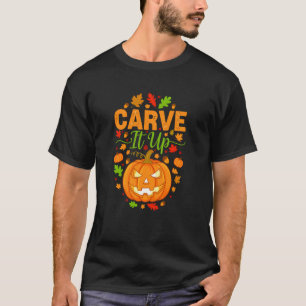 Snida Ut Jack O Lantern Pumpa Halloween Desig T Shirt