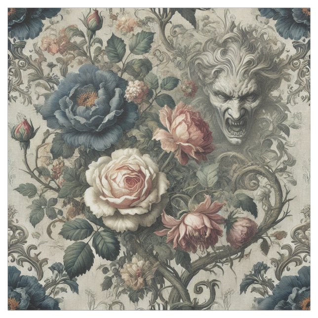 Snidanmärkningar - Gothic Påstående Tile Tyg (Provkarta)