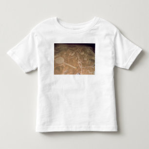 Sniden petroglyph som visar figurer t shirt