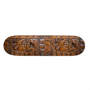 Sniden träorientalisk look skateboard bräda 19,5 cm