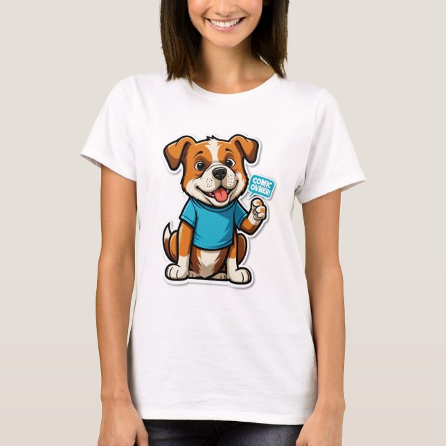 Sniff Happens - Rolig hund Tecknad T-Shirt (Framsida)