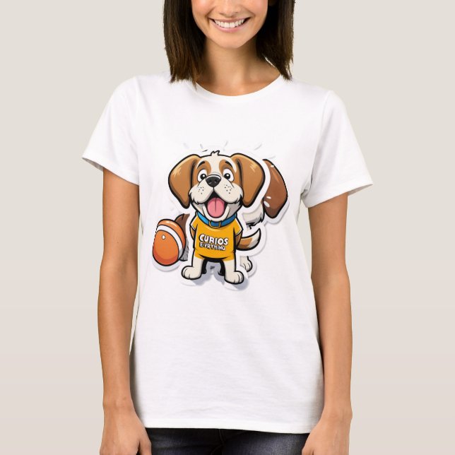 Sniff Happens - Rolig hund Tecknad T-Shirt (Framsida)
