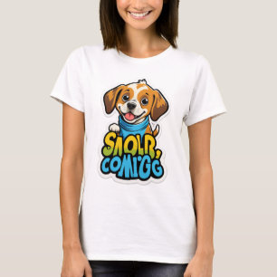 Sniff Happens - Rolig hund Tecknad T-Shirt