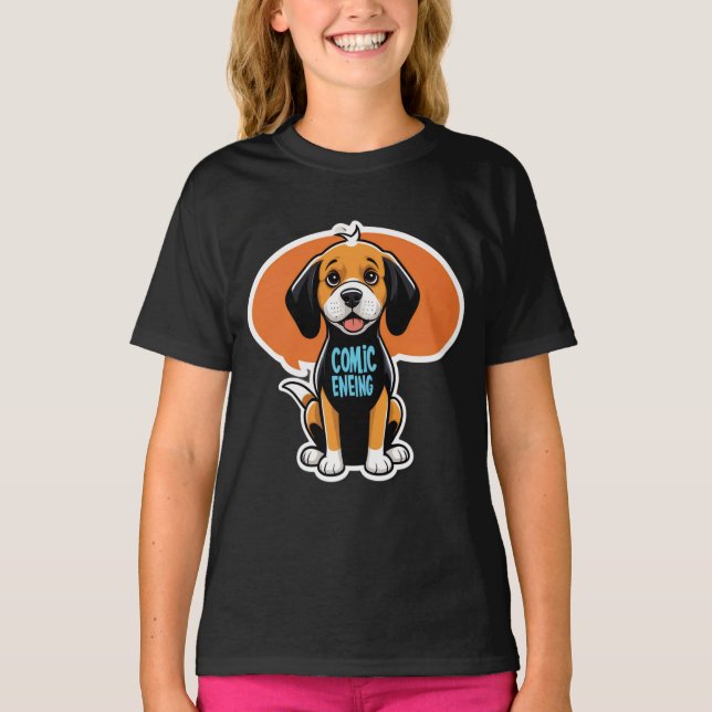 Sniff Happens - Rolig hund Tecknad T-Shirt (Framsida)