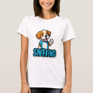 Sniff Happens - Rolig hund Tecknad T-Shirt