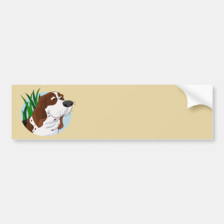 Sniffa Bassethundtecknaden Bildekal