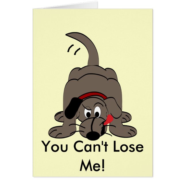 Sniffande Hund Hälsningskort (Framsidan)