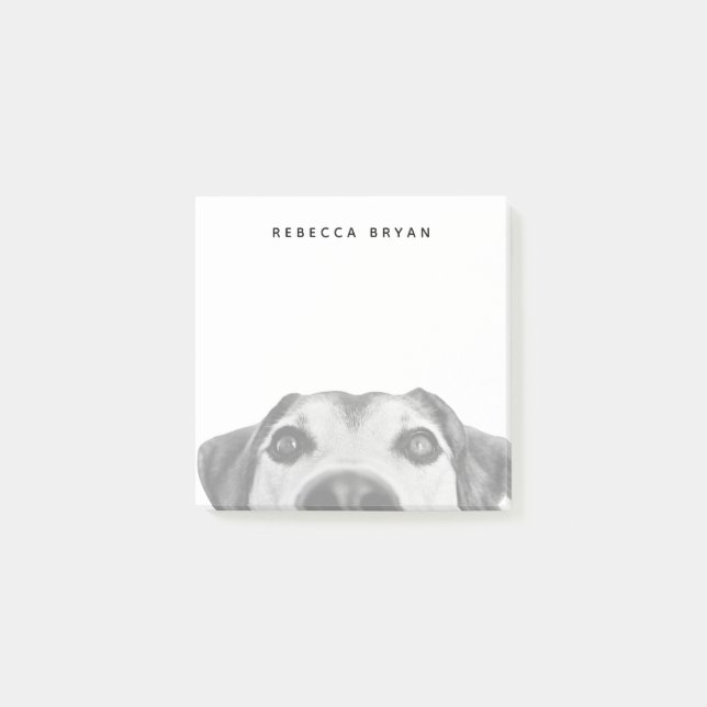 Sniffande Hund Nosfoto Post-it Block (Framsida)