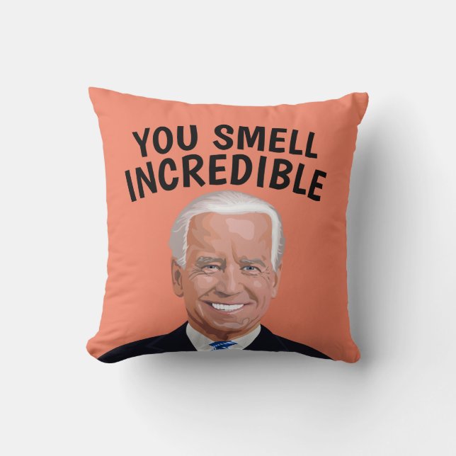 SNIFFY JOE BIDEN FUNNY PILLOWS DENNA CHRISTMAS KUDDE (Framsida)