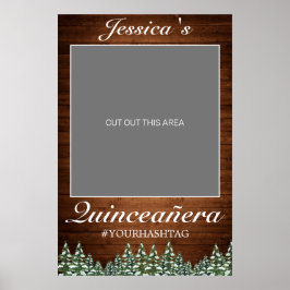 Snig Wood & Forest Country Quinceañera Fotorekvisi Poster