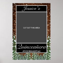 Snig Wood & Forest Country Quinceañera Fotorekvisi Poster