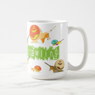 snigel crawlning kaffemugg