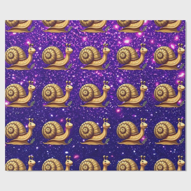Snigel Cute Charming Theme Character Gift Wrap Presentpapper (Platt)