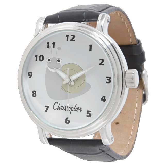 Snigel Design Personlig Armbandsur (Vinklad)