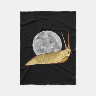 Snigel Disco Boll Funny Crystal Snäcka Animal Love Fleecefilt