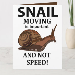 Snigel Djur Citat Typografi Snigel Kort