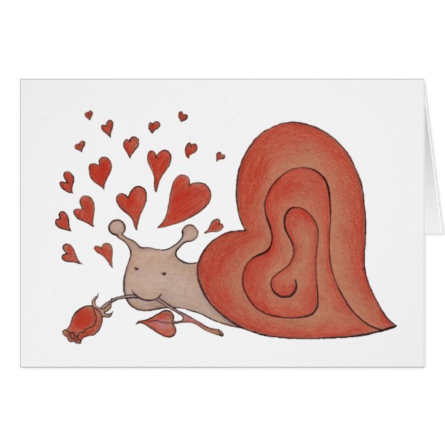 Snigel Hälsningskort (Framsidan Horizontal)