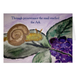 Snigel Hälsningskort