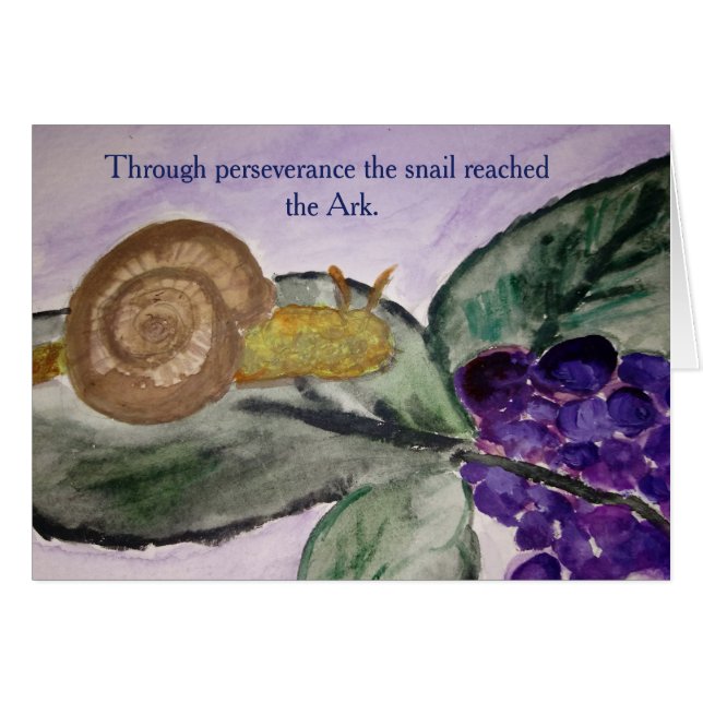 Snigel Hälsningskort (Framsidan Horizontal)