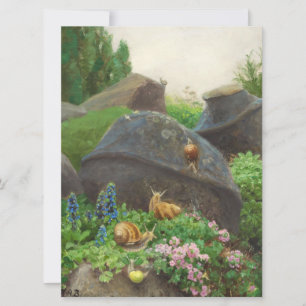 Snigel i en Garden Kort