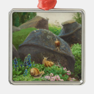 Snigel i Sten Garden (av H.A. Brendekilde) Julgransprydnad Metall