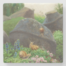 Snigel i Sten Garden (av H.A. Brendekilde) Stenunderlägg