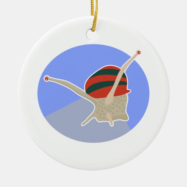 Snigel Julgransprydnad Keramik (Framsidan)