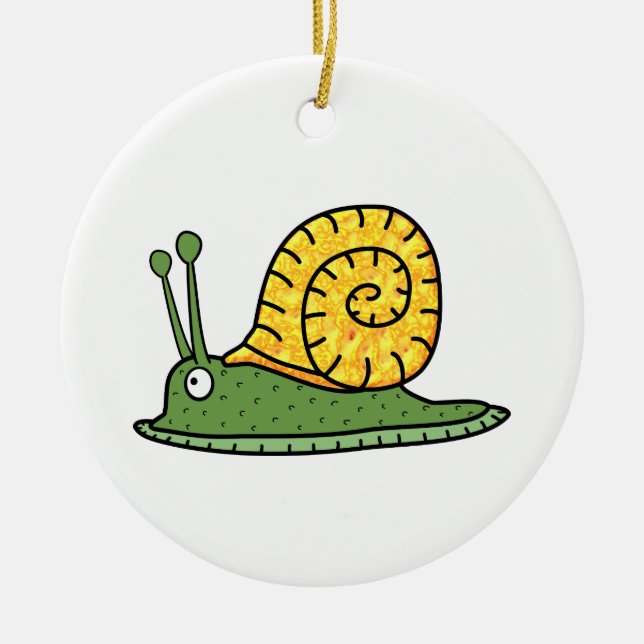 Snigel Julgransprydnad Keramik (Framsidan)