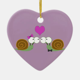 Snigel Kärlek Julgransprydnad Keramik