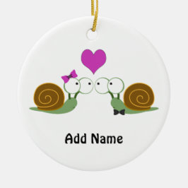 Snigel Kärlek Julgransprydnad Keramik