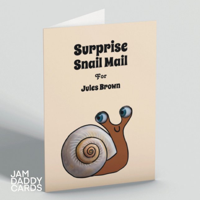 Snigel Mail Anpassade Birthday Kort (Skapare uppladdad)