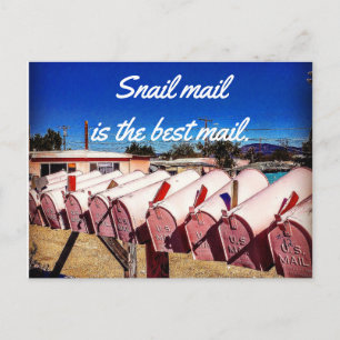 Snigel Mail är det bästa postvykortet Vykort