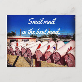 Snigel Mail är det bästa postvykortet Vykort
