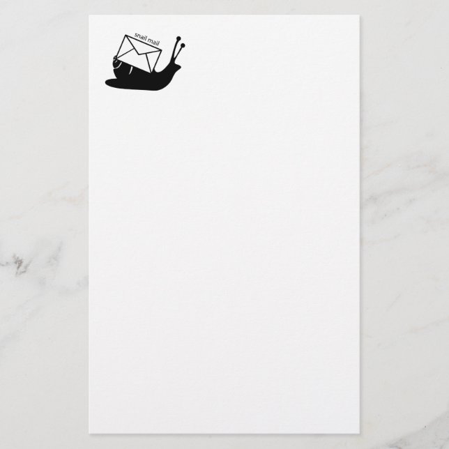 Snigel mail brevpapper (Framsida)