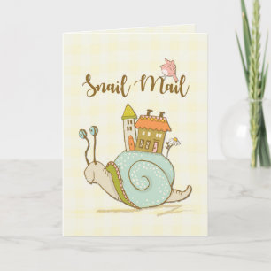 Snigel Mail Cute Hej Kort