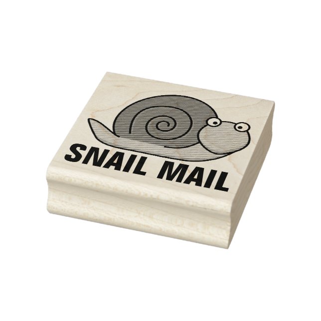 SNIGEL MAIL RUBBER FRIMÄRKE STÄMPEL (Stämpel)