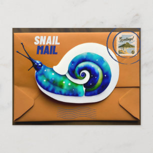 Snigel Mail, vykort för postkorsning