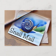 Snigel Mail, vykort för postkorsning