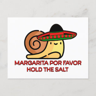 Snigel Margarita till saltet Vykort